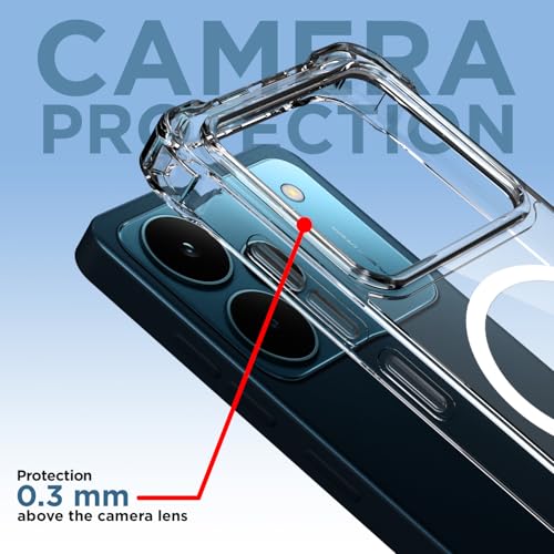 Pikkme Back Cover for Realme P4 Pro 5G | Shockproof PC + TPU Magnetic Support Protective Bumper Case (Transparent Mag-Safe) - Image 5
