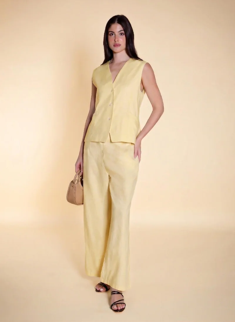 شايبس LINEN BLEND WAISTCOAT SET