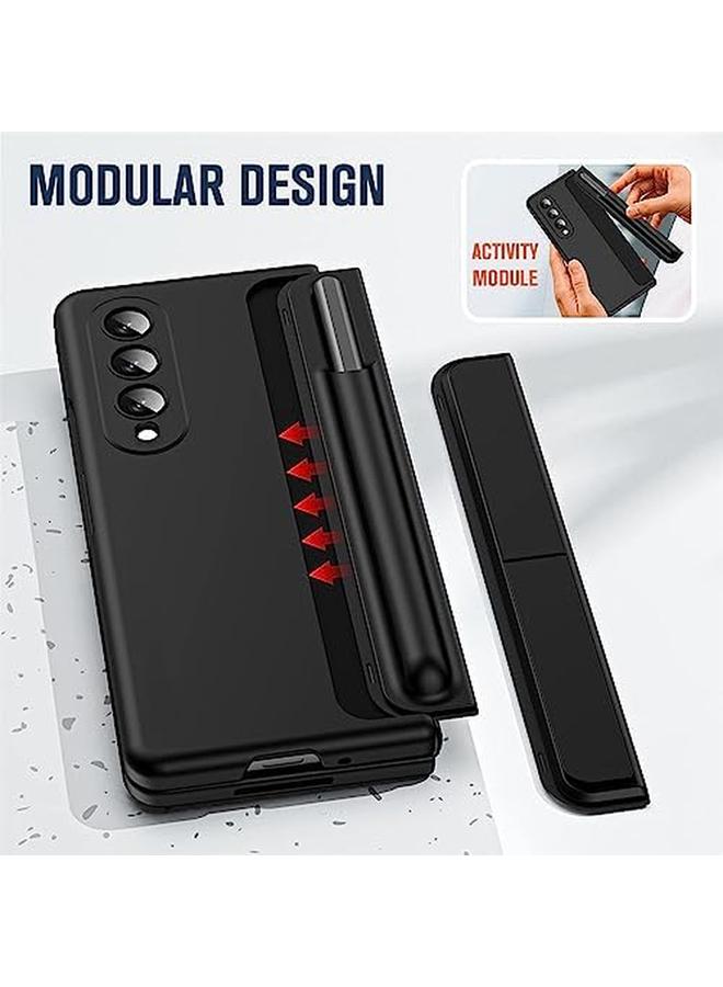 إيروريكس جراب لهاتف Samsung Galaxy Z Fold 5 مع قلم مدمج في واقي الشاشة مع حامل قلم قابل للفصل وحامل جراب لهاتف Z Fold 5 ليس قلمًا أصليًا باللون الأسود - Image 5