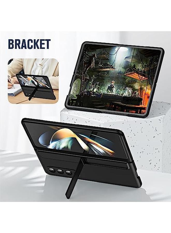 إيروريكس جراب لهاتف Samsung Galaxy Z Fold 5 مع قلم مدمج في واقي الشاشة مع حامل قلم قابل للفصل وحامل جراب لهاتف Z Fold 5 ليس قلمًا أصليًا باللون الأسود - Image 3