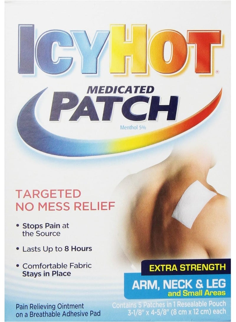 Icy Hot Icy Hot Extra Strength Patch Small 5 Count Box - Image 2