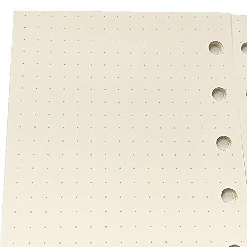 Harphia A7 Dotted Design Planner Refill 6 Holes Notebook Binder Refills, A7 Dot Matrix Planner Inserts for Filofax 100gsm Paper Pocket Size, 4.84 x 3.23'', Harphia - Image 4