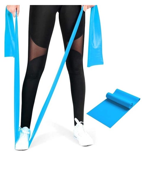 QSHOP® Professional Workout Resistance Bands, Long Natural Latex Exercise Bands Ideal for Strength Training,  Physical Therapy, Yoga, Pilates, Stretching