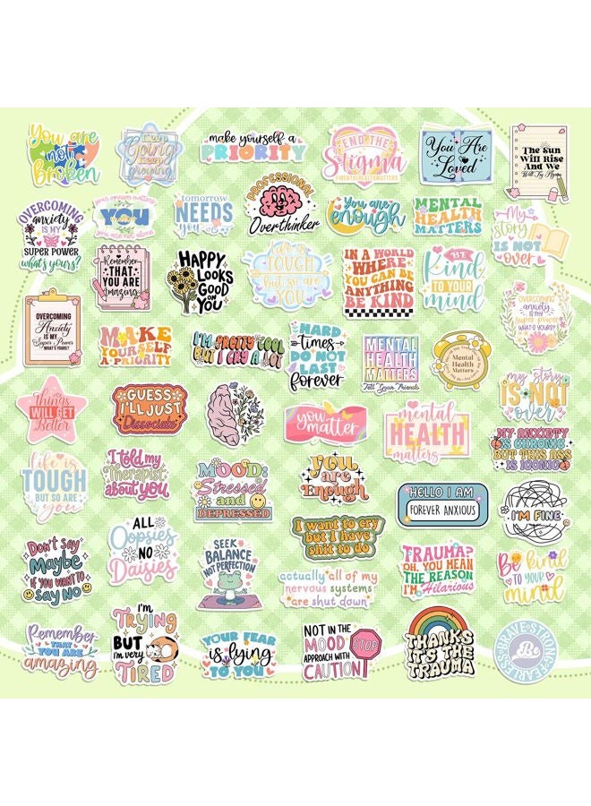 slapaflife 300 PCS Mental Health Stickers, Vinyl Therapy Stickers for Mental Health Journal, Positive Quote Decals for Adult, Therapist Gifts, Journals, Laptops, Water Bottles - Image 5