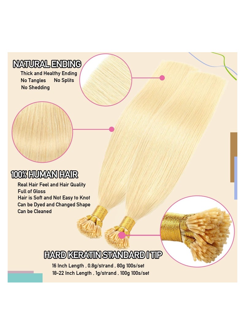 Estelle I Tip human hair pre bonded hair extensions Real Human Hair invisible Dark Brown 16inch 80g 100s/Pack... - Image 4