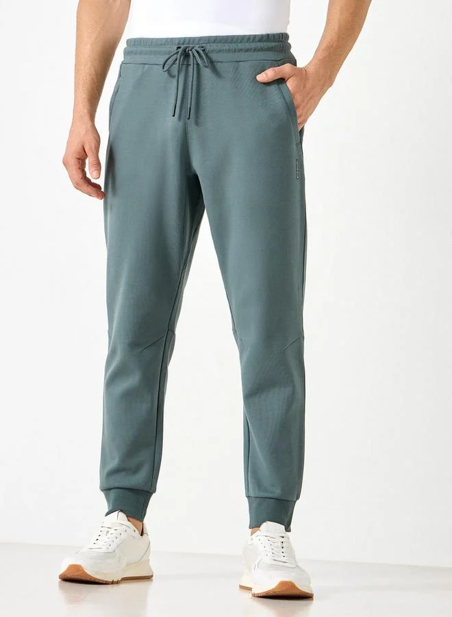 ADOT by Splash Panelled Joggers with Pockets and Drawstring Closure