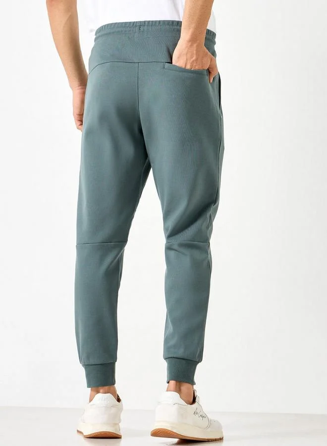 Active Panelled Joggers with Pockets and Drawstring Closure