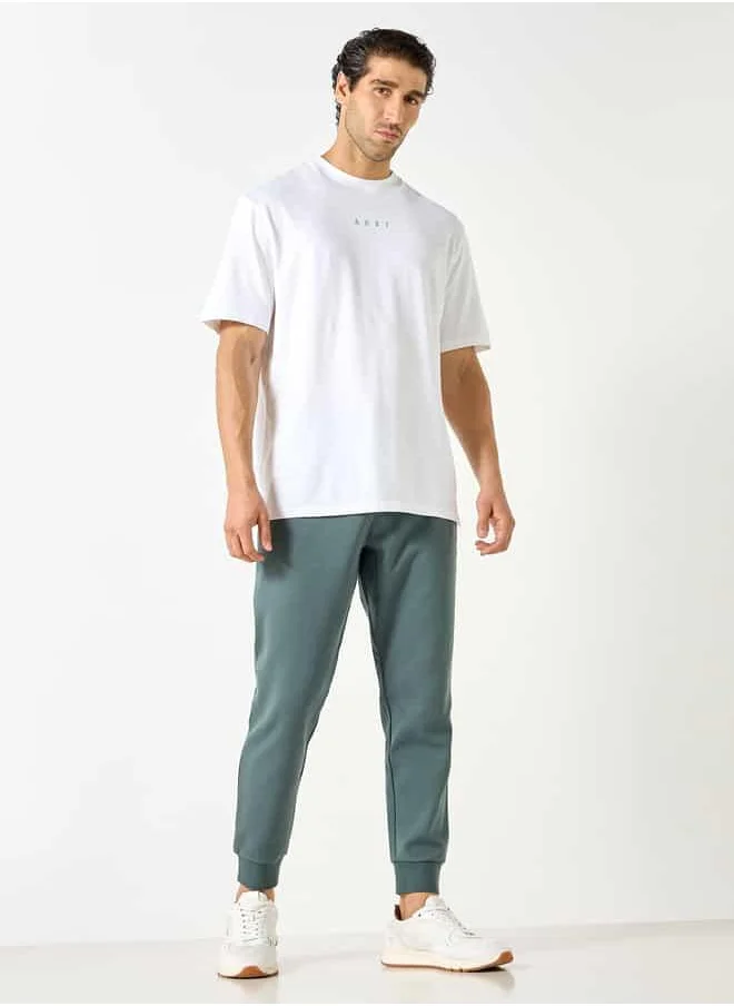 ADOT by Splash Panelled Joggers with Pockets and Drawstring Closure