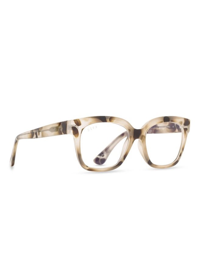 DIFF Compliments by DIFF Eyewear - AVA 1 - Designer UV400 Blue Light Blocking Reading Glasses for Men and Women, CREAM TORTOISE - Image 5