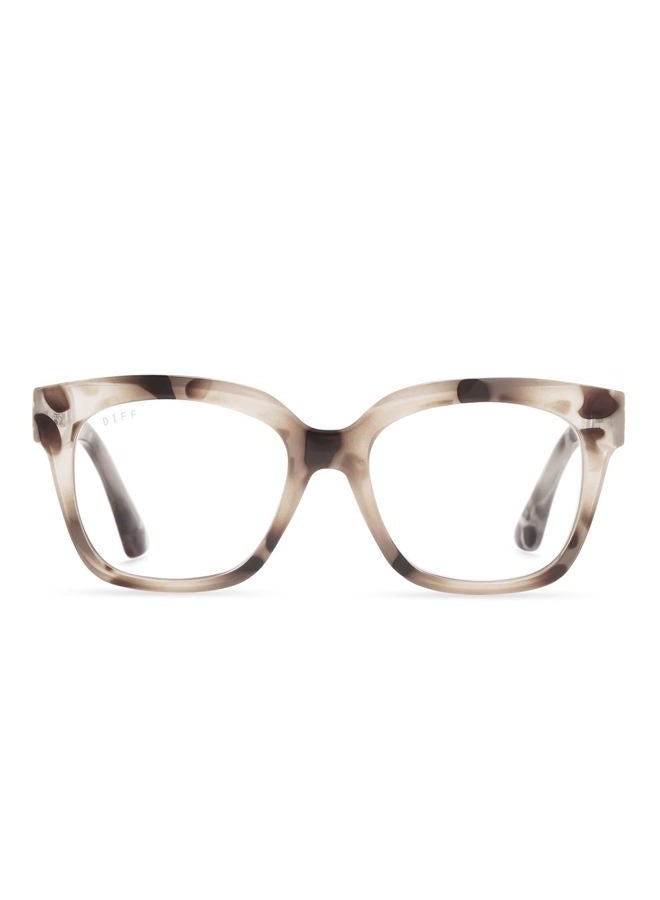 DIFF Compliments by DIFF Eyewear - AVA 1 - Designer UV400 Blue Light Blocking Reading Glasses for Men and Women, CREAM TORTOISE - Image 2