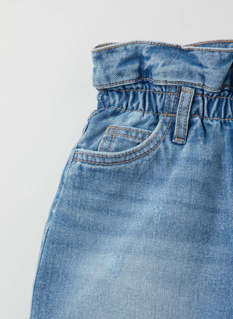 Ovs Slouchy miniskirt in denim