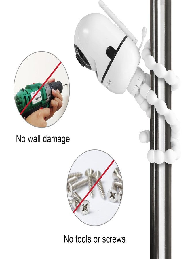 AISVAN Tripod Mount Compatible with HelloBaby HB6560/HB65/HB6550/HB6550 Pro/HB40/HB66/HB6339 and ANMEATE SM935E Baby Monitors – Attach Your Camera Flexibly Anywhere - Image 4