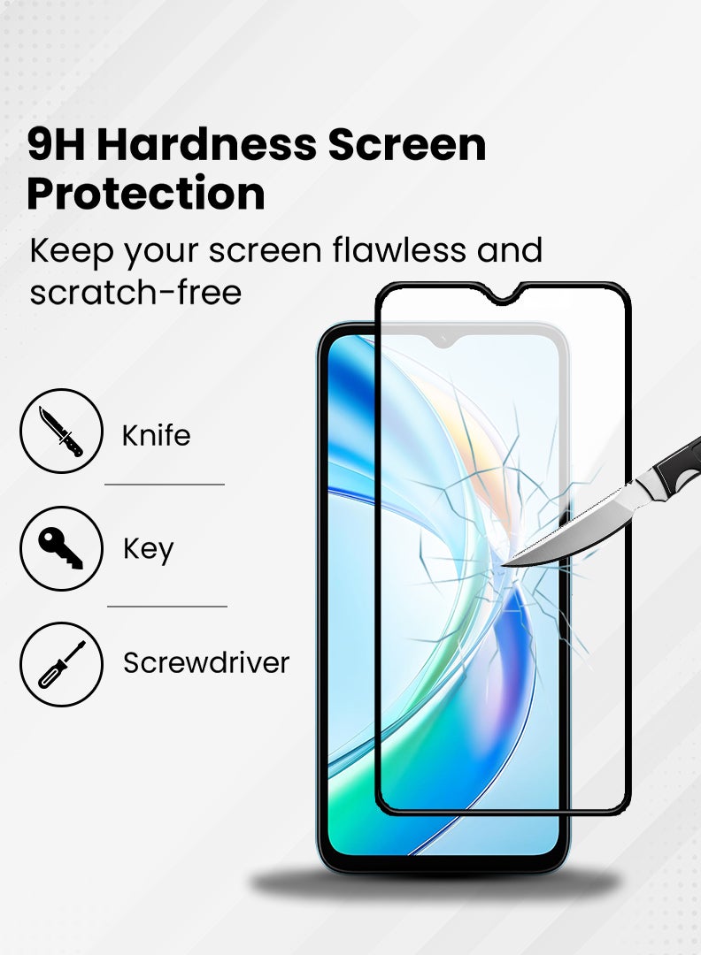 Case Up Screen Protector For Honor X5b 6.56 Inch 9H Hardness Tempered Glass Film, Bubble Free Easy Installation, Full Coverage, Anti Scratch And Touch Sensitive - Image 3