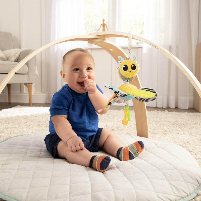 LAMAZE Clip On Car Seat and Stroller Toy - Buzzy The Bee - Crinkle Car Seat and Stroller Toys - Sensory Travel Toys for Babies - Infant Toys Ages 0 Months and Up - Image 3