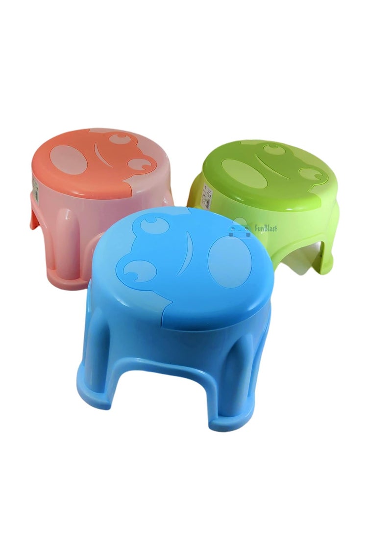 FunBlast FunBlast Heavy Duty Plastic Stool Bright Color Attractive Look Strong Build Stool for Bathroom & Kitchen(21 CM)  - Image 4