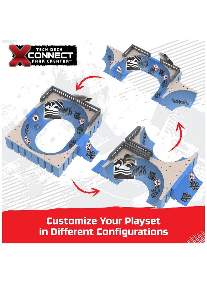 Tech Deck, Daewon Mega Bowl, X-Connect Park Creator, Customizable and Buildable Ramp Set with Exclusive Fingerboard, Kids Toy for Ages 6 and up - Image 3