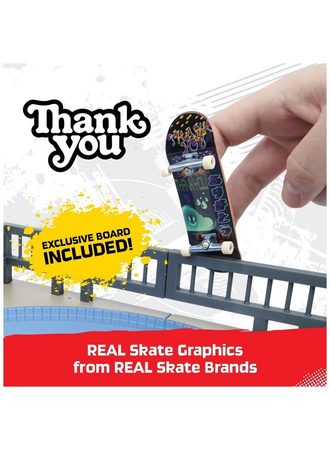 Tech Deck, Daewon Mega Bowl, X-Connect Park Creator, Customizable and Buildable Ramp Set with Exclusive Fingerboard, Kids Toy for Ages 6 and up - Image 2