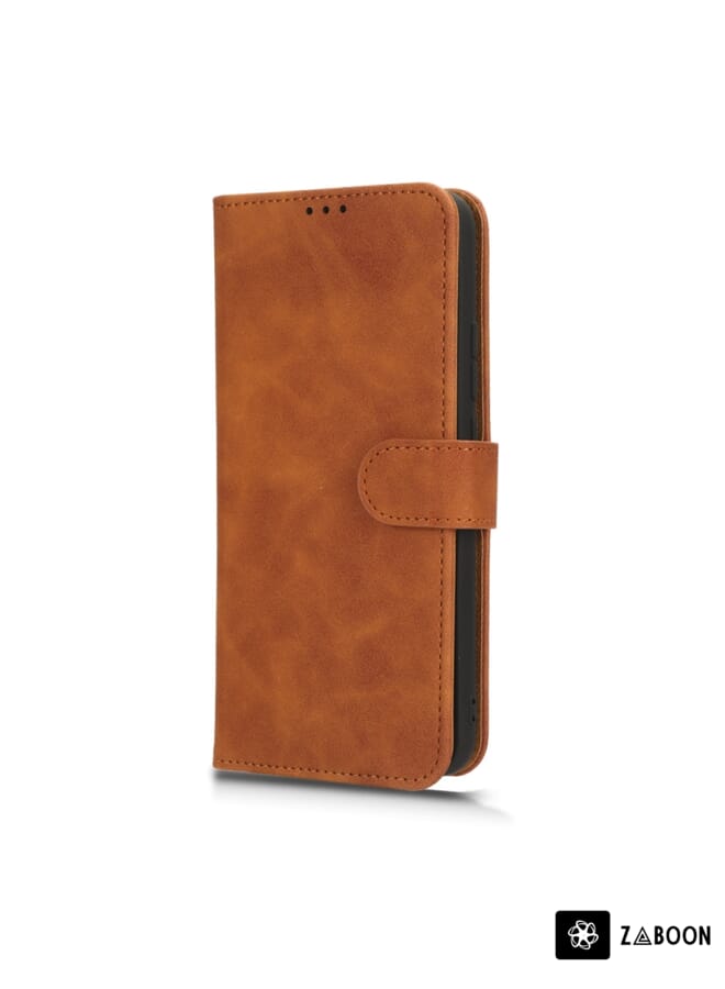 Zaboon Protective Case Cover For Oukitel C33 Skin Feel Magnetic Flip Leather - Image 2