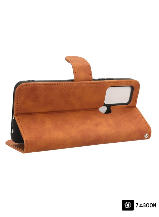 Zaboon Protective Case Cover For Oukitel C33 Skin Feel Magnetic Flip Leather - Image 5