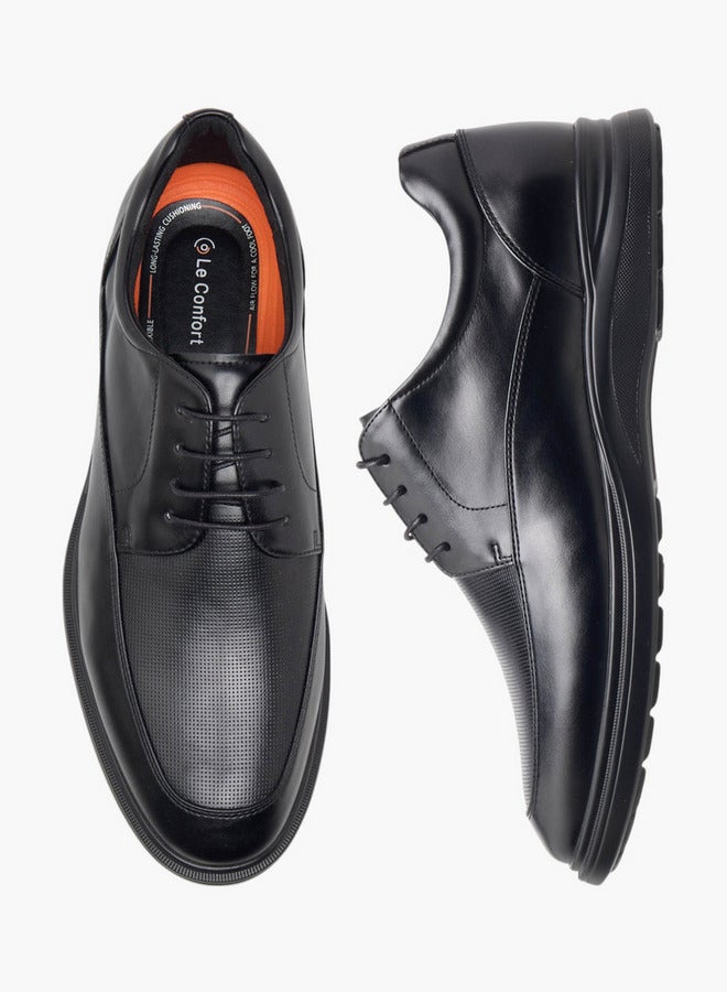 Le Confort Textured Lace-Up Derby Shoes  - Image 1