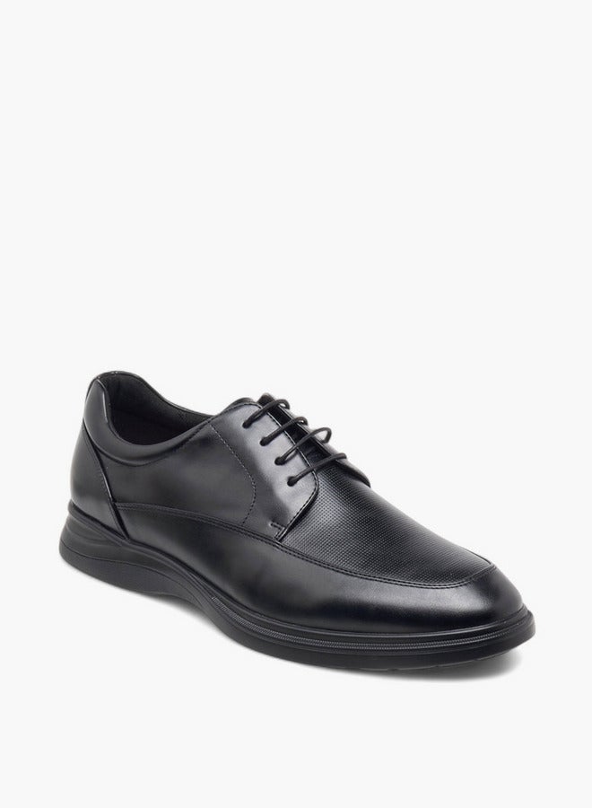 Le Confort Textured Lace-Up Derby Shoes  - Image 2