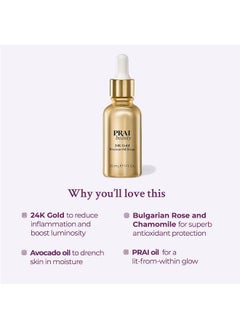 PRAI PRAI Beauty 24K Gold Precious Oil Drops - Cruelty Free - 1 Oz  - Image 3