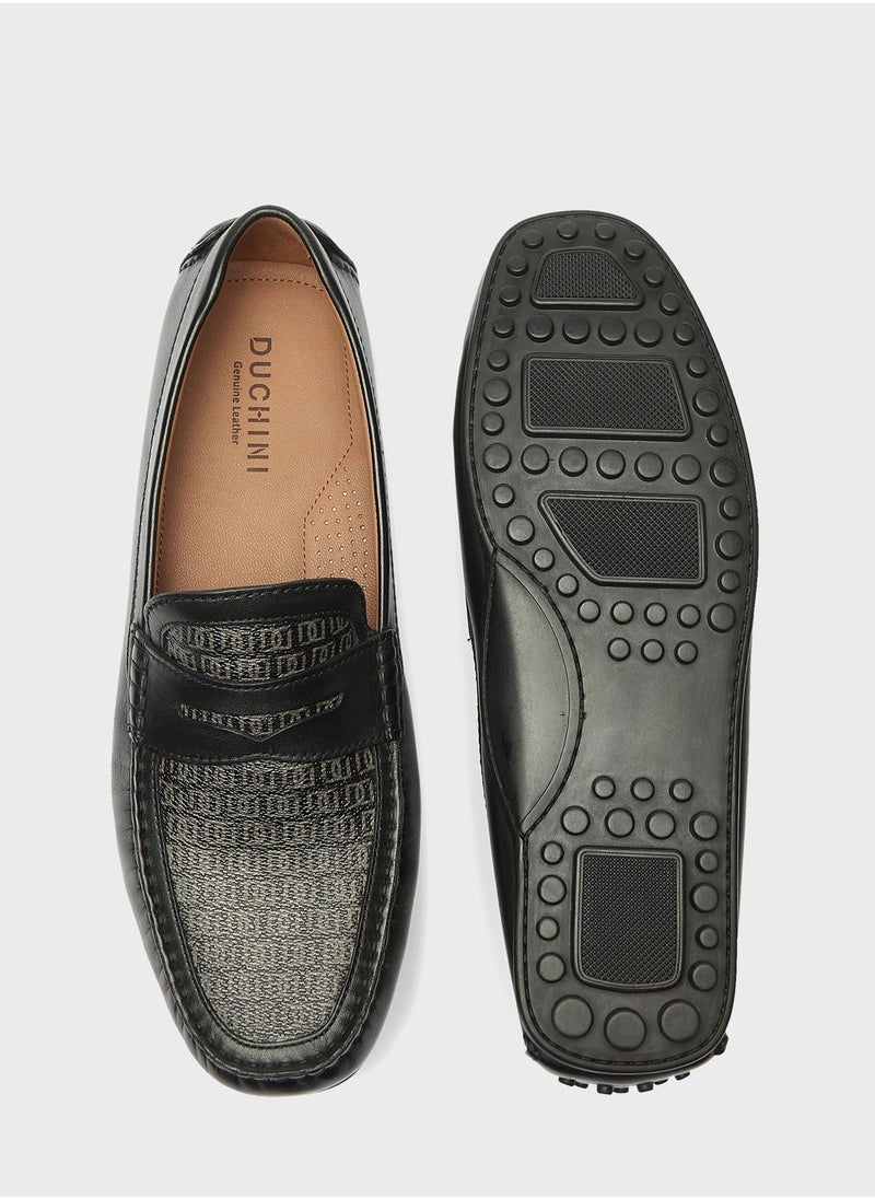 DUCHINI - Casual Slip On Loafers - Image 1