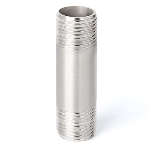 TAISHER 2PCS Stainless Steel Pipe Fittings, 1" NPT x 1" NPT Male Threaded, 2" Length Nipple Cast Pipe - Image 2