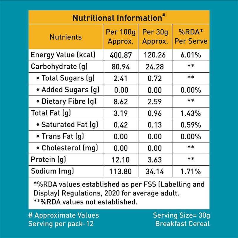 Gaia Crunchy Millet Muesli | High on Proteins | Low on Cholesterol | No Trans-Fat | Sugar Free | No Preservatives | Abundance of Antioxidants Diet 375Gm - Image 5