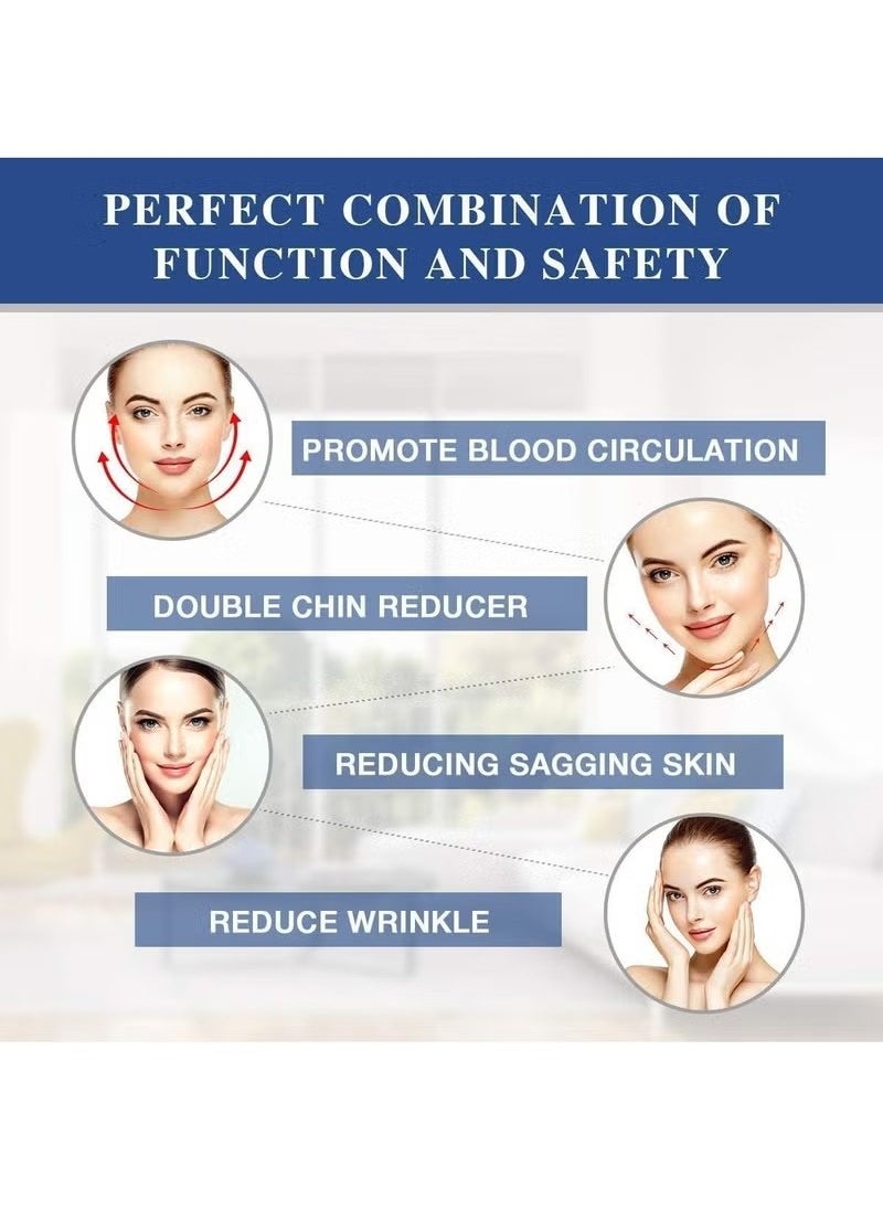 Generic Breathable Face Slimming Strap, Face Lift Strap, Reusable Face Lifting Bandage Pain-Free Jawline Shaping Band, V Line Shaping Face Masks, Anti-Sagging-Aging-Wrinkle-Snore Belt for Women （White）  - Image 3
