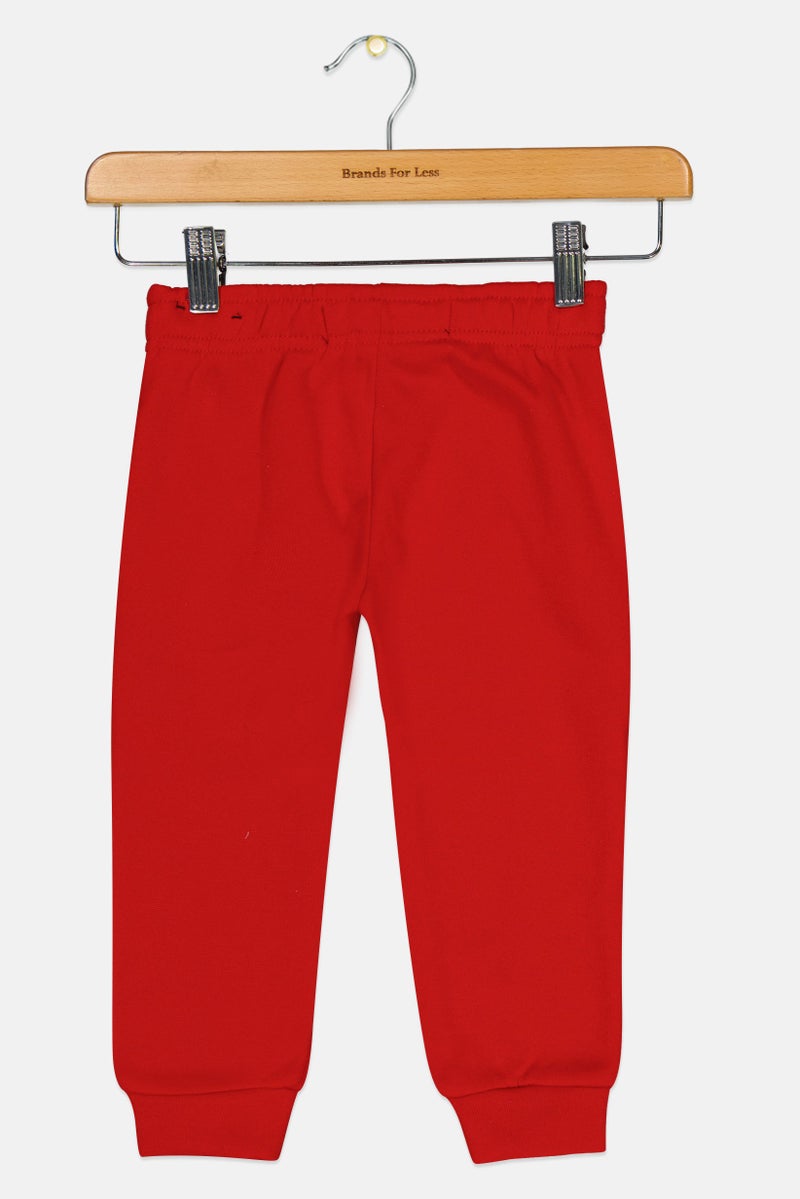 brooklyn Toddler Boys Regular Fit Graphic print Jogger Pants, Red  - Image 2