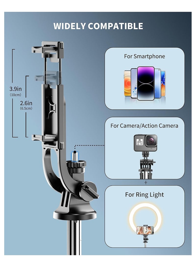 كول بيبي حامل ثلاثي القوائم للهاتف المحمول مقاس 71 بوصة، عصا سيلفي، حامل ثلاثي القوائم قابل للتمديد مع جهاز تحكم لاسلكي - Image 2