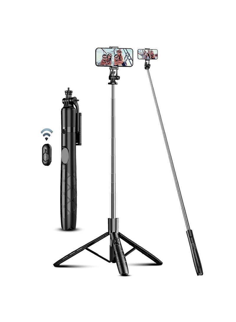 كول بيبي حامل ثلاثي القوائم للهاتف المحمول مقاس 71 بوصة، عصا سيلفي، حامل ثلاثي القوائم قابل للتمديد مع جهاز تحكم لاسلكي - Image 1