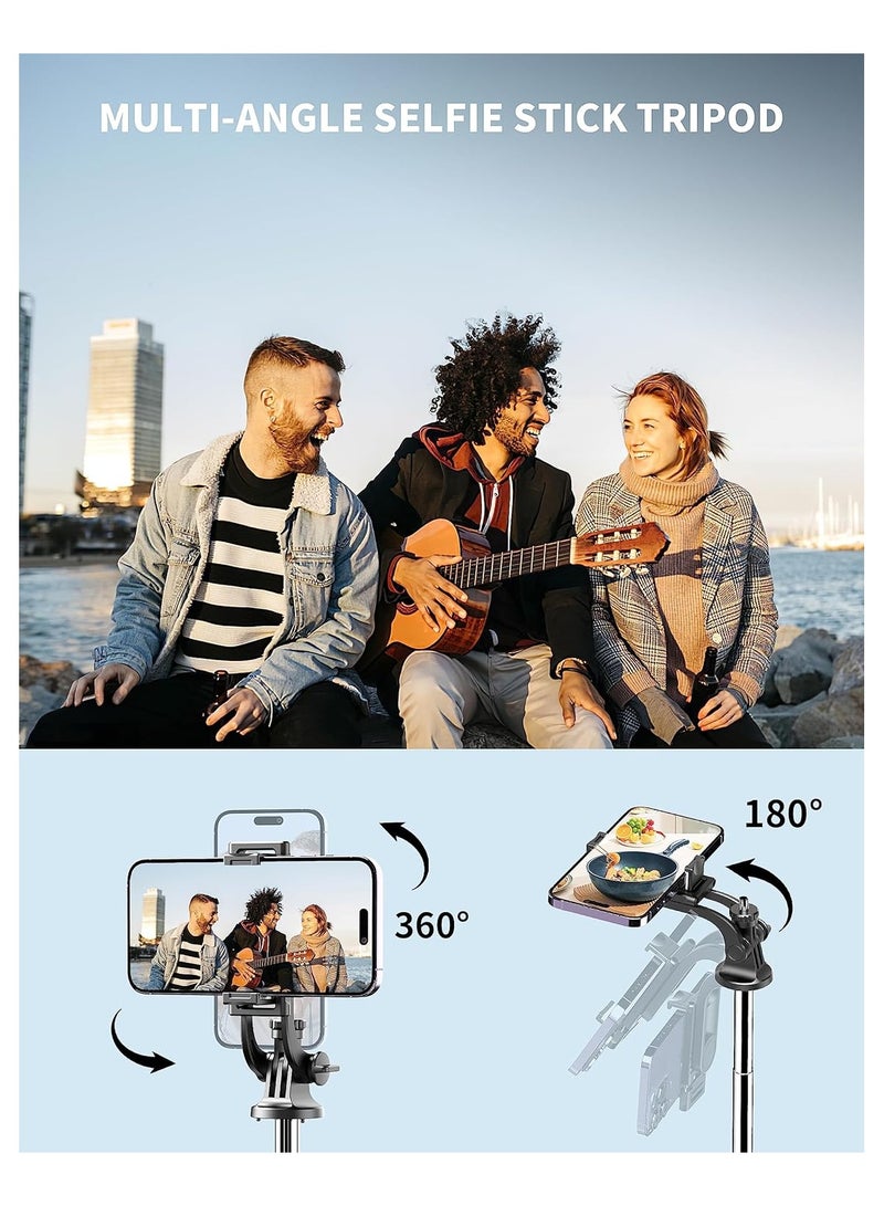 كول بيبي حامل ثلاثي القوائم للهاتف المحمول مقاس 71 بوصة، عصا سيلفي، حامل ثلاثي القوائم قابل للتمديد مع جهاز تحكم لاسلكي - Image 5