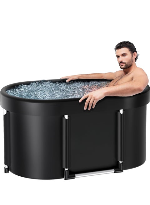 COOLBABY Large Oval Ice Bath provides multiple layers of portable outdoor cold baths for rehabilitation, as well as foldable ice baths for home, gym, and indoor use
