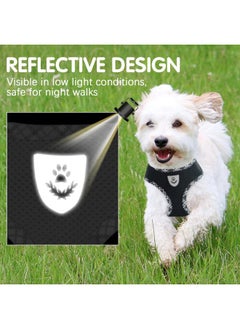 BINGPET Adjustable Dog Vest Harness and Leash Set,No Pull & No Choke Reflective Dog Harness with Padded,Lightweight All Weather Step-in Mesh Breathable Vest Harness for Small and Medium Dogs(Black,M)  - Image 2