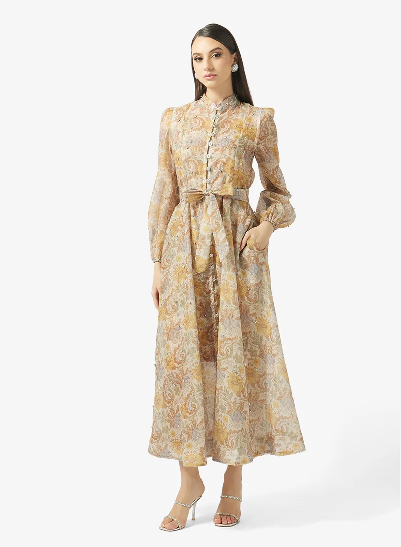 خزانة Printed A-line Dress