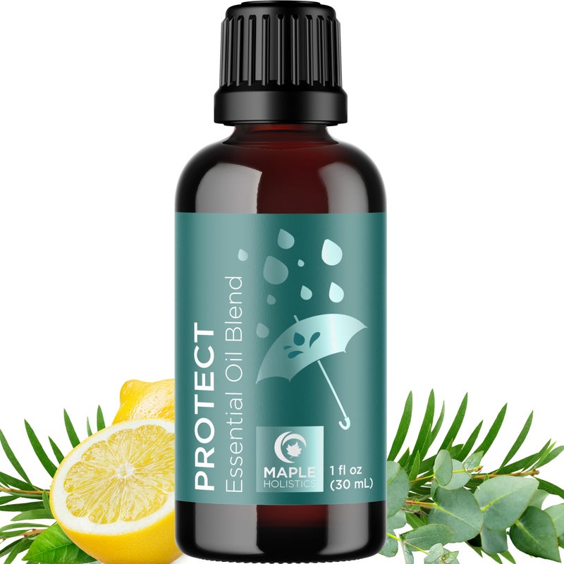 Maple Holistics Thieves Myth Essential Oil Blend - Purification Essential Oil Blend for Diffuser of Undiluted Cinnamon Eucalyptus Lemon Rosemary and Clove Essential Oil - Cleansing Aromatherapy Diffuser Oil - Image 1