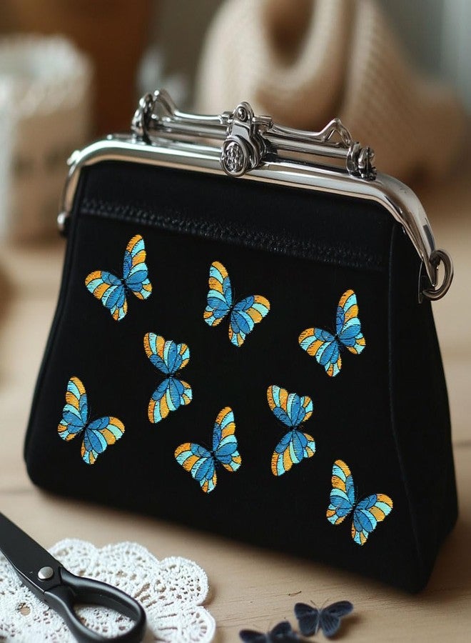 BENECREAT 4 Sheets 40Pcs Stick and Stitch Embroidery Paper, Butterflies Stabilizer Water Soluble Hand Sewing for Carves, Shirts, Coats, Bags, Towels - Image 5
