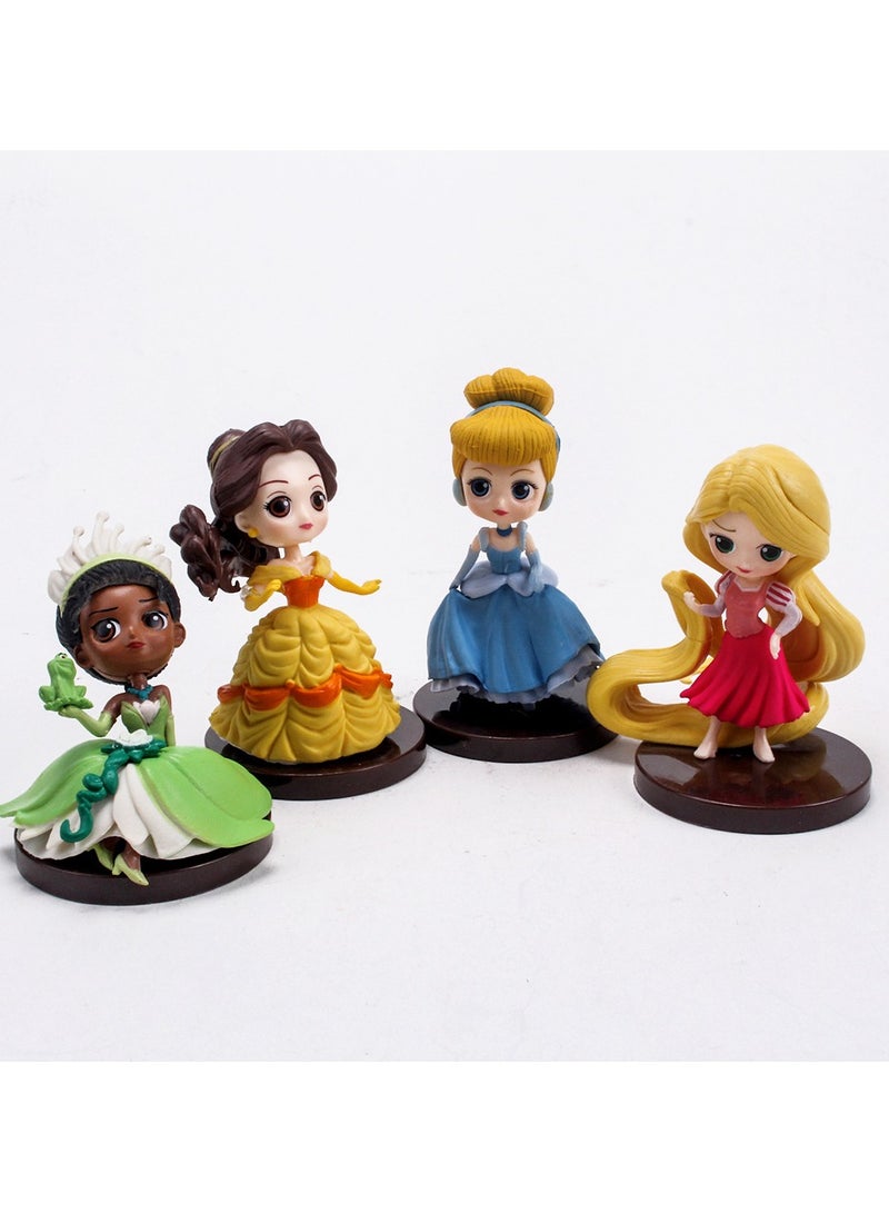 8-Piece Mermaid/Snow White/Aladdin/Jasmine Princess Anime Statue Model Action Figure Toy Collection Set For Kids Height 8cm - Image 5