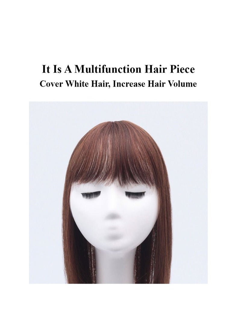 إستيل غطاء شعر للسيدة مزود بدوي هوائي للسيدة مع غطاء قطعة شعر من الألياف المقاومة للحرارة شعر أكثر بياضًا لزيادة حجم الشعر بمظهر طبيعي - Image 3