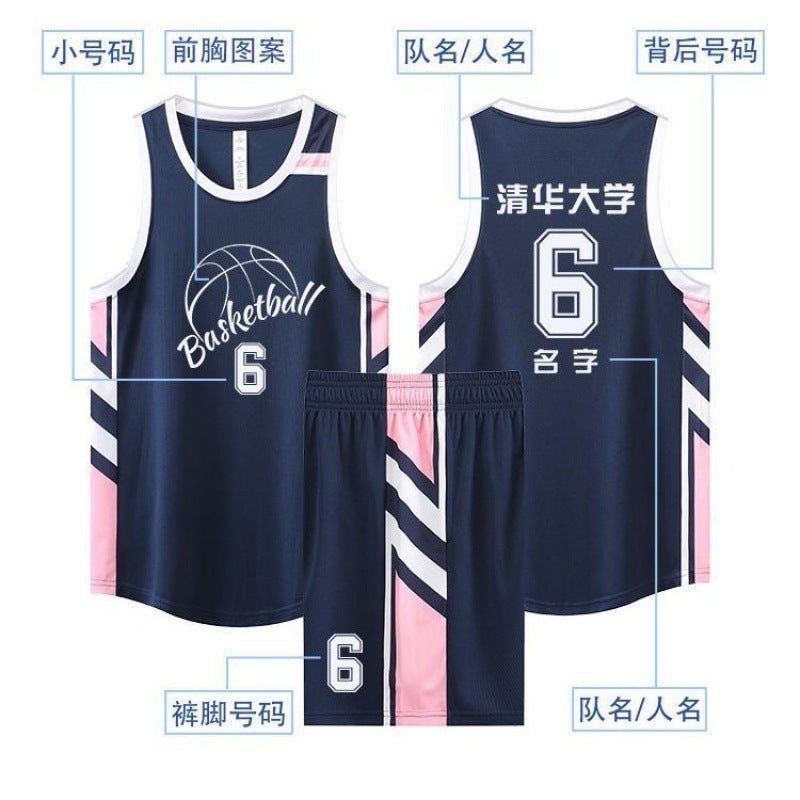 Basketball Uniform Suit Student Youth Game Quick-Drying Jersey Adult Children Vest Game Sports Uniform Printing - Image 4