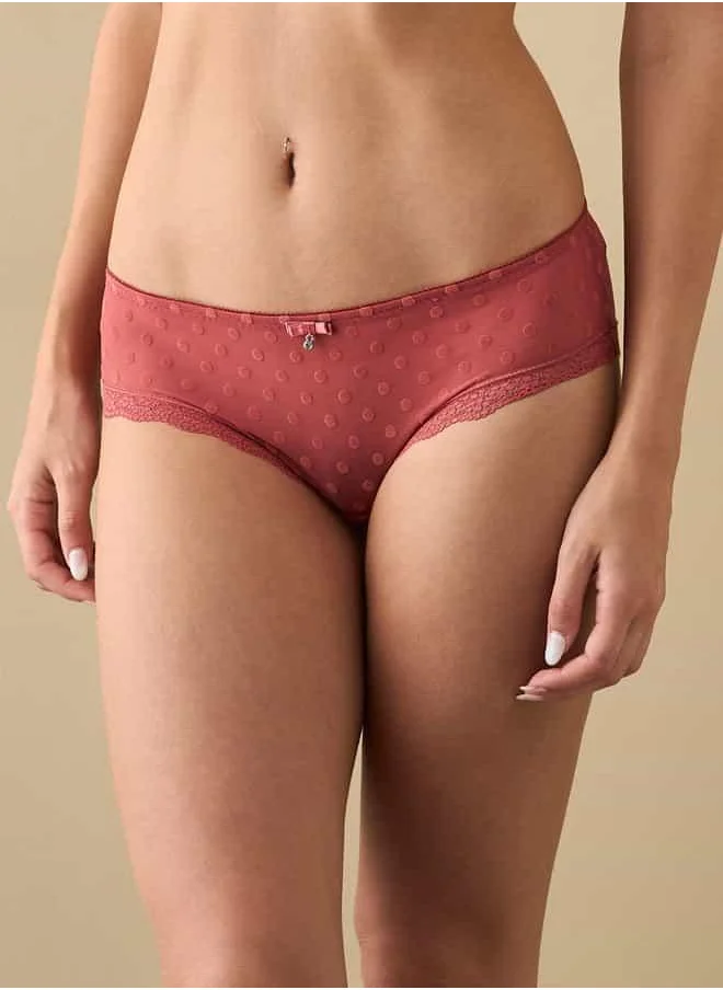 FAV Mesh Textured Bikini Briefs with Elasticated Waistband