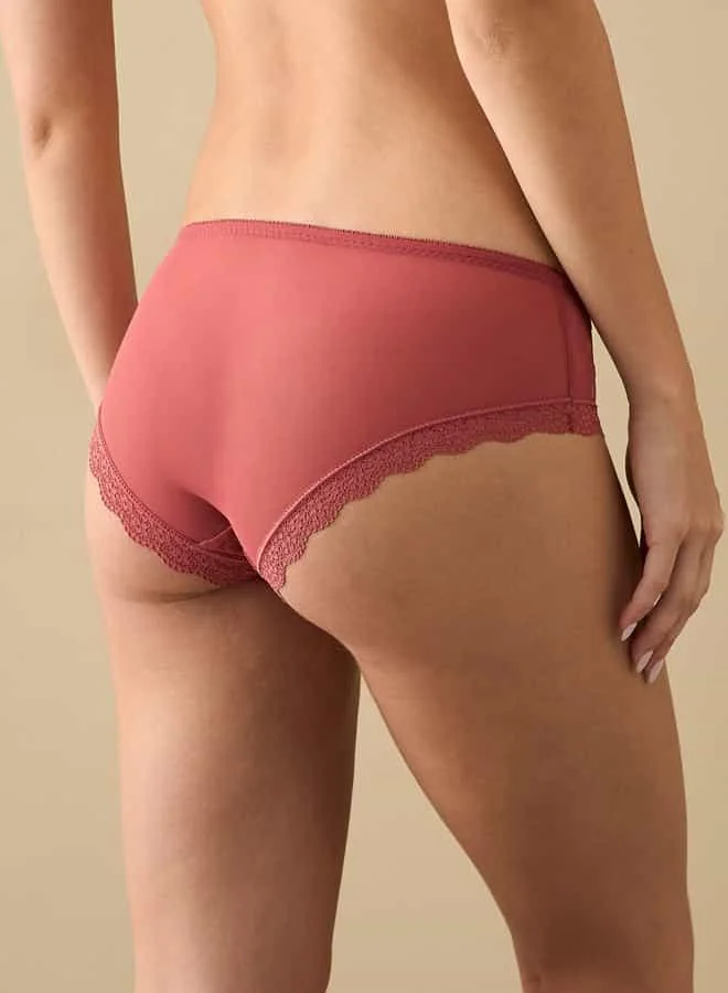 Splash FAV Mesh Textured Bikini Briefs with Elasticated Waistband