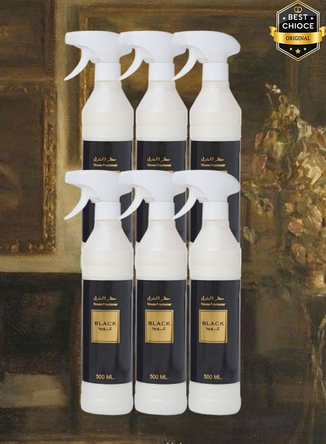 Banafa 6 Pieces Black Oud Air Freshner 500ml - Image 1