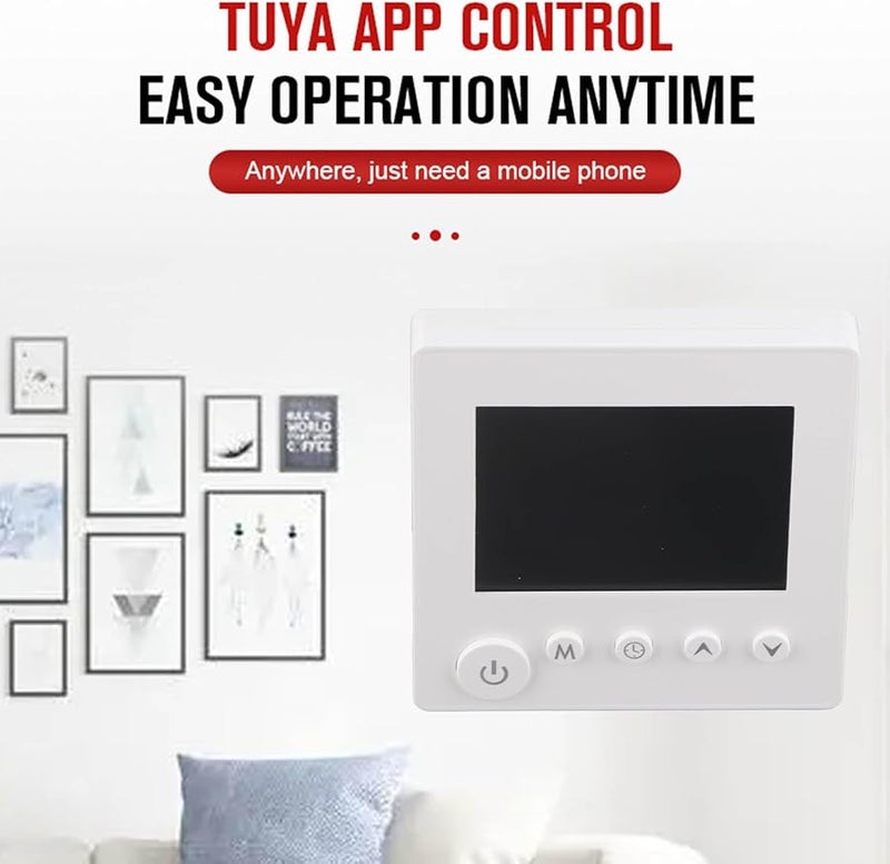 White Smart WiFi Thermostat Programmable Color LCD Display Remote Control For Floor Heating AC90V 240V - Image 4