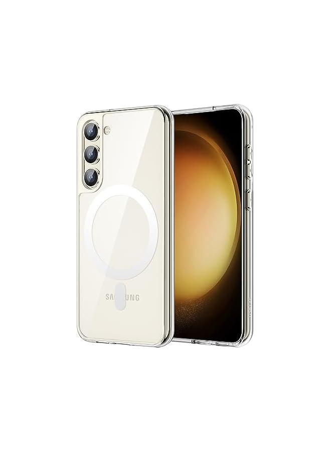 جي تيك حافظة JETech مغناطيسية لهاتف Samsung Galaxy S23 مقاس 6.1 بوصة، متوافقة مع MagSafe، غطاء هاتف واقٍ مقاوم للصدمات، ظهر صلب شفاف من البولي كربونات (شفاف) - Image 1