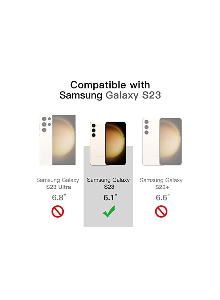 جي تيك حافظة JETech مغناطيسية لهاتف Samsung Galaxy S23 مقاس 6.1 بوصة، متوافقة مع MagSafe، غطاء هاتف واقٍ مقاوم للصدمات، ظهر صلب شفاف من البولي كربونات (شفاف) - Image 3