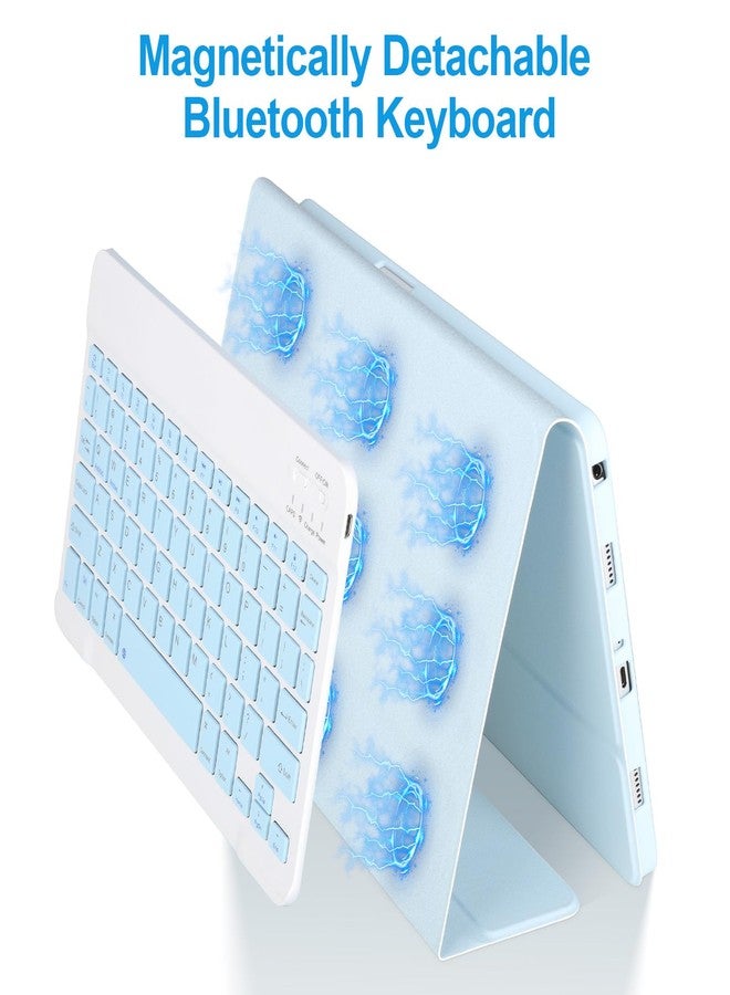 APHBZGE Keyboard Case for Samsung Galaxy Tab A9+/Plus 11’’ 2023(SM-X210/X216/X218),Case with Keyboard for Samsung Tab A9+ with S Pen Holder,Detachable Bluetooth Keyboard for Galaxy A9 Auto Wake/Sleep (Blue) - Image 5