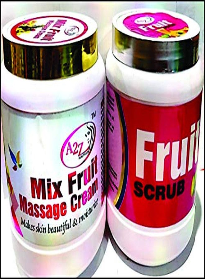 A2Z FRUIT MASSAGE CREAM 900 ML + A2Z FRUIT SCRUB 900 ML -COMBO PACK